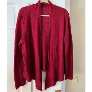 Eileen Fisher Wool Blend Red Cardigan Swearer~ XL